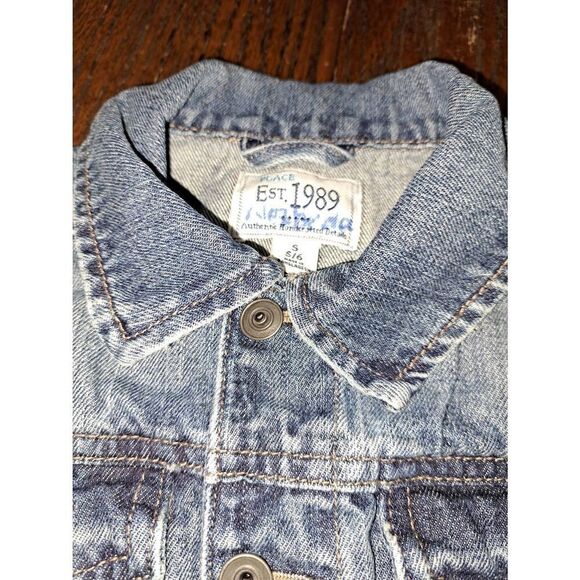Boys Small Size 5/6 Place by Childrens Place Long Sleeve Denim Blue Jean Jacket - Picture 5 of 6